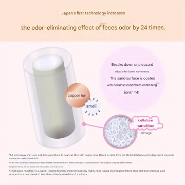 ElleAir Deodorizing & Antibacterial Litter Large Grains 4L